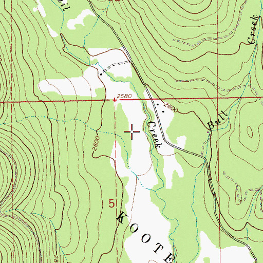 Topographic Map of 31N31W05ABD02_ Well, MT