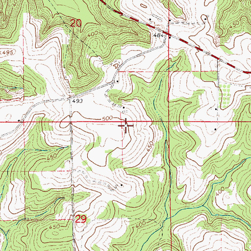 Topographic Map of Stephens Cemetery, AL