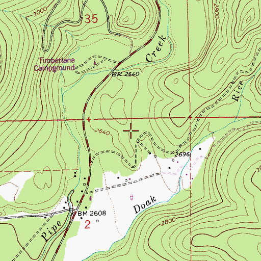 Topographic Map of 31N31W02AABA01 Well, MT