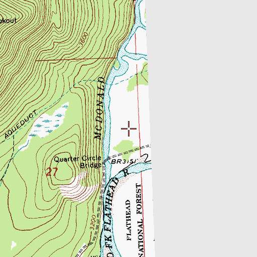 Topographic Map of 32N19W27ADAD03 Well, MT