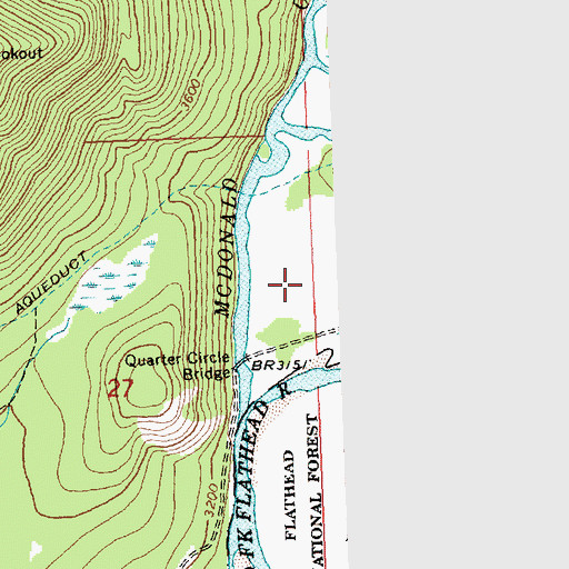 Topographic Map of 32N19W27ADAD02 Well, MT