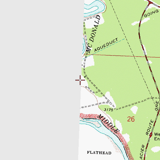 Topographic Map of 32N19W26BBCD01 Well, MT