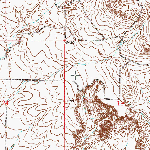 Topographic Map of 32N50E19BC__01 Well, MT