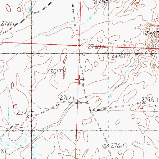 Topographic Map of 32N29E10ADD_01 Well, MT