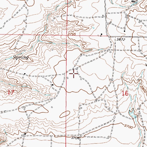 Topographic Map of 32N05W16BC__01 Well, MT