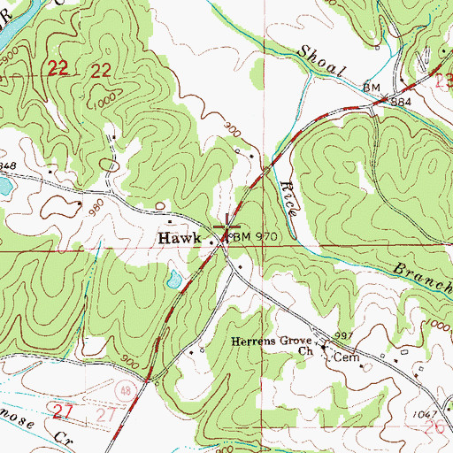 Topographic Map of Victory Cathedral Church, AL