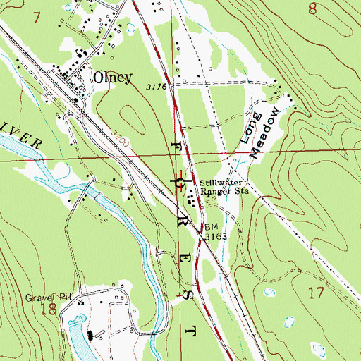 Topographic Map of 32N23W17BBBC01 Well, MT