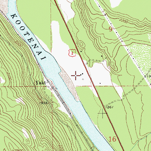 Topographic Map of 32N34W09CDDA01 Well, MT