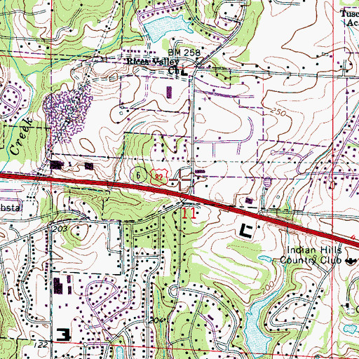 Topographic Map of Essex Square Marketplace Shopping Center, AL