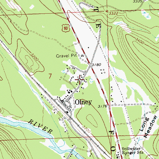Topographic Map of 32N23W07BABB01 Well, MT