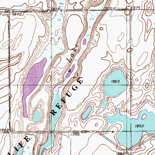 Topographic Map of 32N58E04DBBD02 Well, MT