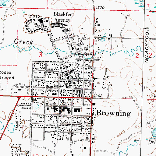 Topographic Map of 32N11W03DD__01 Well, MT