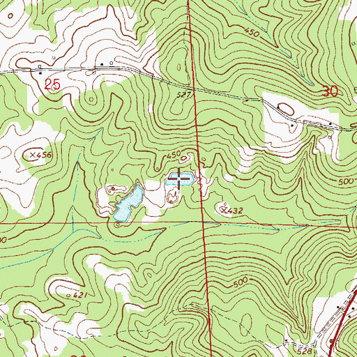 Topographic Map of Lynn Mine, AL