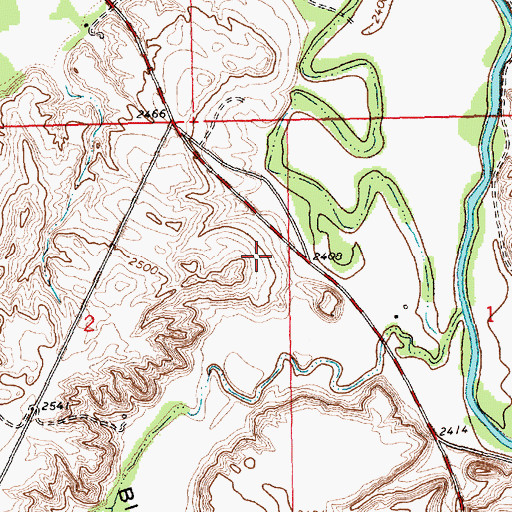 Topographic Map of 32N19E02ADA_01 Well, MT