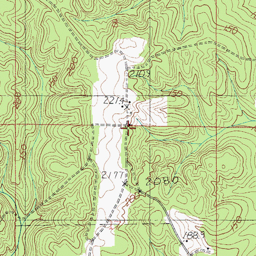Topographic Map of Choctaw Bluff Church, AL