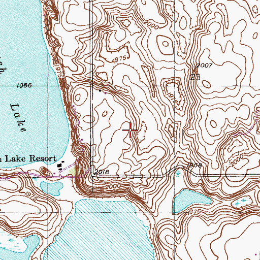 Topographic Map of 33N58E23CCAA01 Well, MT