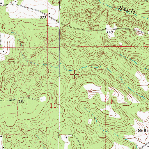 Topographic Map of Coleman Cemetery, AL