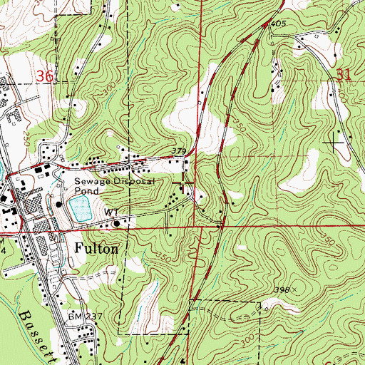 Topographic Map of Liley Church, AL