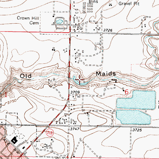 Topographic Map of 33N05W06BC__01 Well, MT