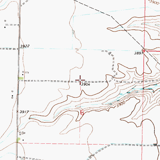 Topographic Map of 33N06W06AB__01 Well, MT