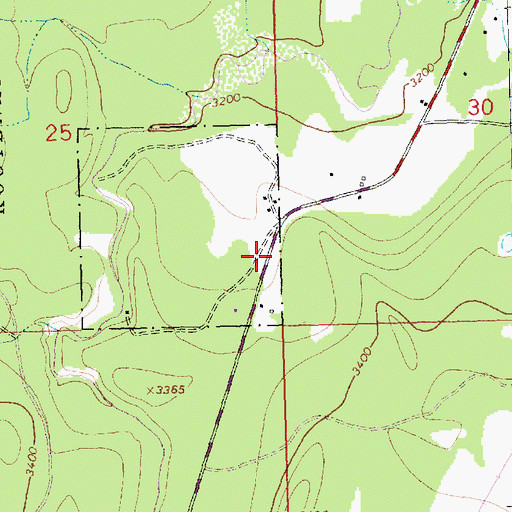 Topographic Map of 34N26W25DDAD01 Well, MT