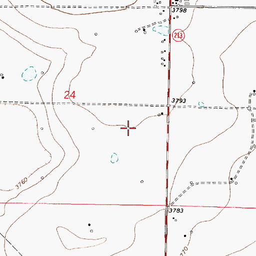 Topographic Map of 34N06W24DA__01 Well, MT