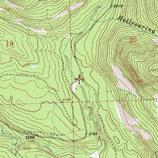 Topographic Map of 34N24W20CCBD01 Well, MT
