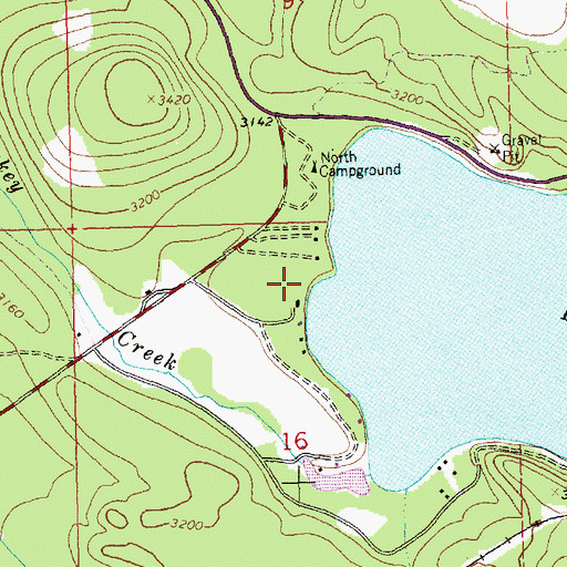 Topographic Map of 34N25W16ABCB01 Well, MT