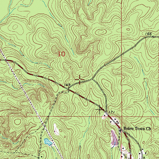 Topographic Map of Upper Salt Works, AL