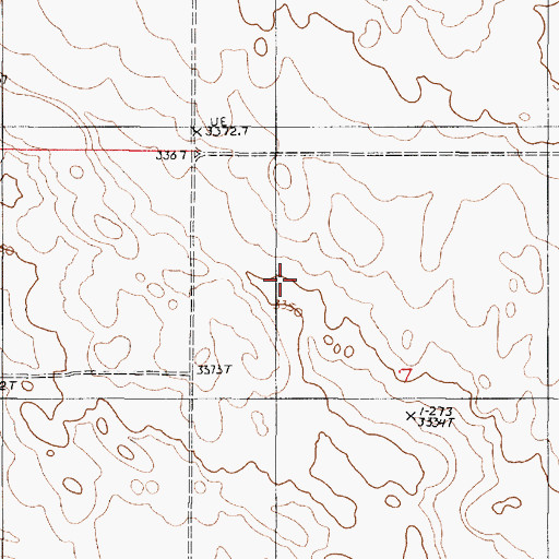Topographic Map of 36N02E07C___01 Spring, MT