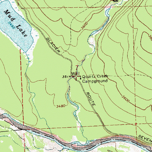 Topographic Map of 34N20W07DBB_01 Well, MT