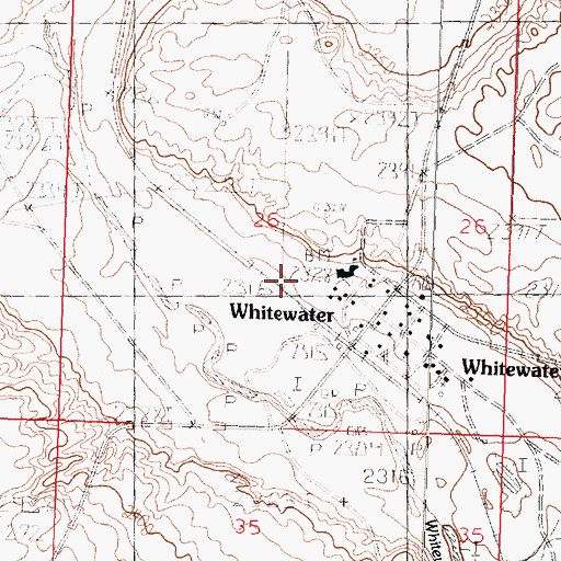 Topographic Map of 35N31E26D___01 Well, MT