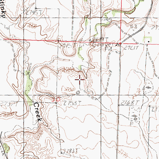 Topographic Map of 35N33E19DBA_01 Well, MT