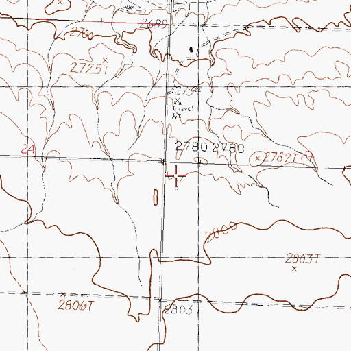 Topographic Map of 35N30E19CD__01 Well, MT