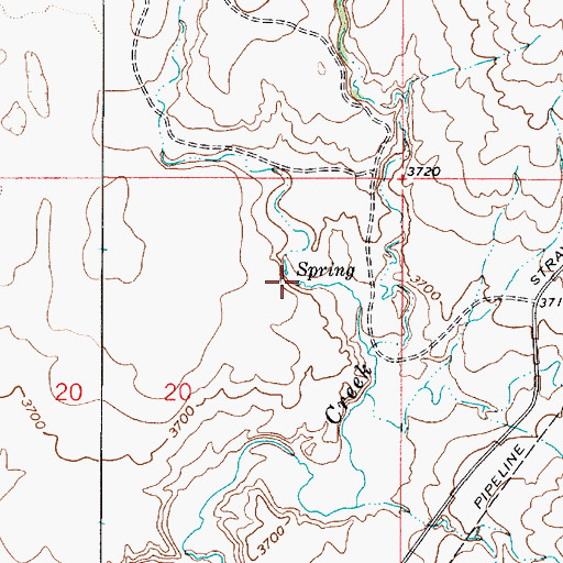 Topographic Map of 35N03E20AACC01 Spring, MT