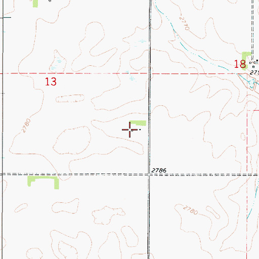 Topographic Map of 35N49E13DDAB01 Well, MT