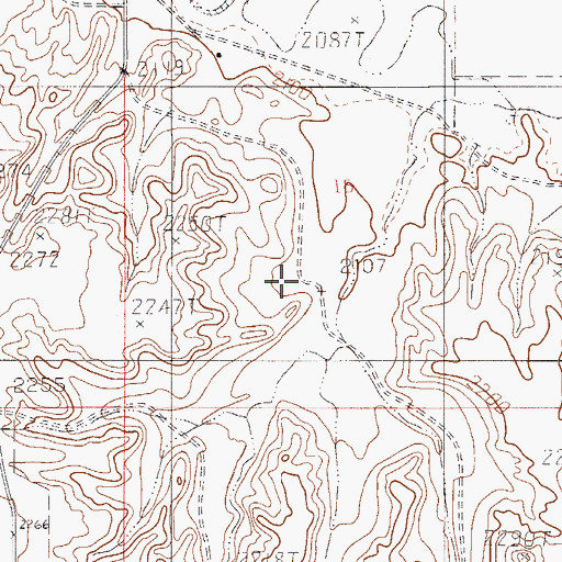 Topographic Map of 35N52E15CADC01 Well, MT