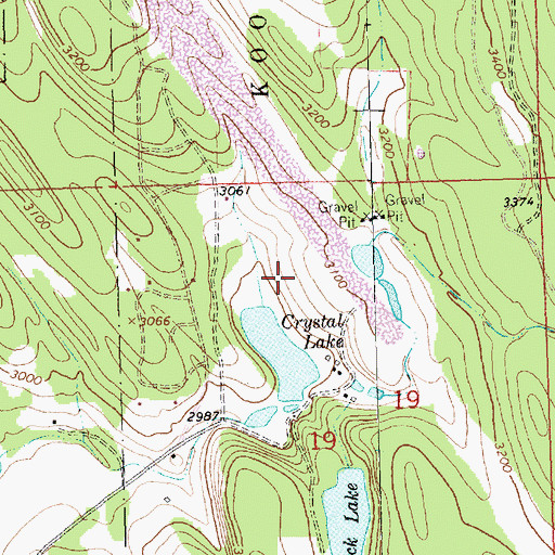Topographic Map of 35N25W19BA__01 Well, MT