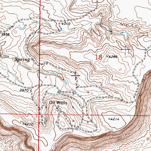 Topographic Map of 35N03W18CA__01 Well, MT