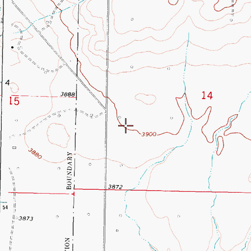 Topographic Map of 35N06W14CB__01 Well, MT