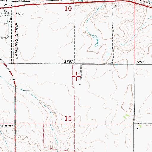 Topographic Map of 35N50E15ABBC01 Well, MT