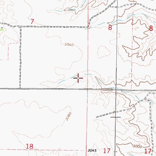 Topographic Map of 37N42E13BCCA01 Well, MT