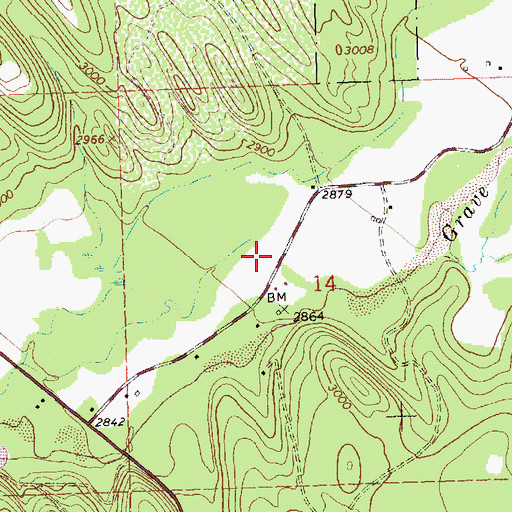 Topographic Map of 35N26W14BD__01 Well, MT
