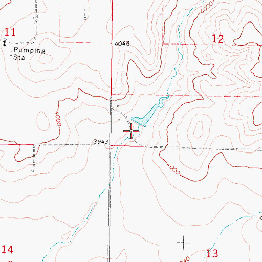 Topographic Map of 35N06W12CC__01 Well, MT