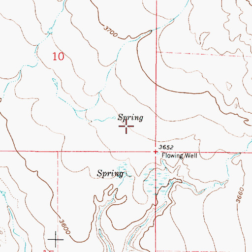 Topographic Map of 35N02E10DD__01 Well, MT