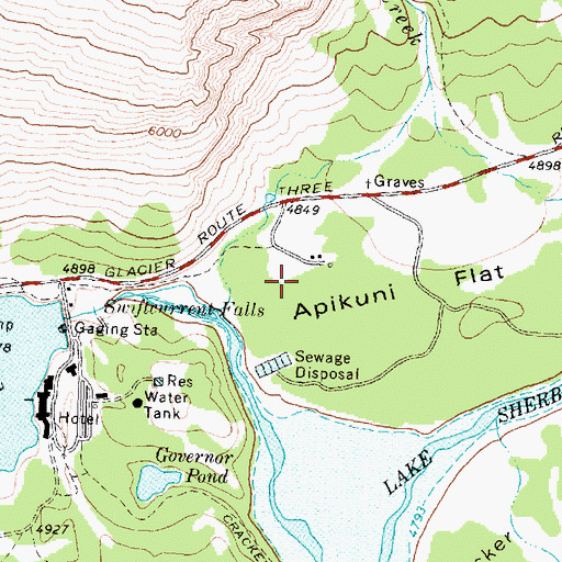 Topographic Map of 35N16W12CBBB01 Well, MT