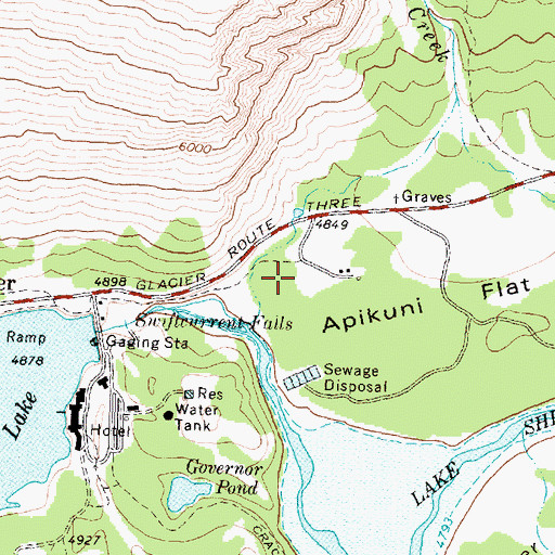 Topographic Map of 35N16W12CCAB01 Well, MT