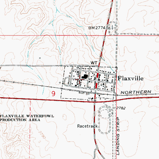 Topographic Map of 35N50E09ACAD01 Well, MT