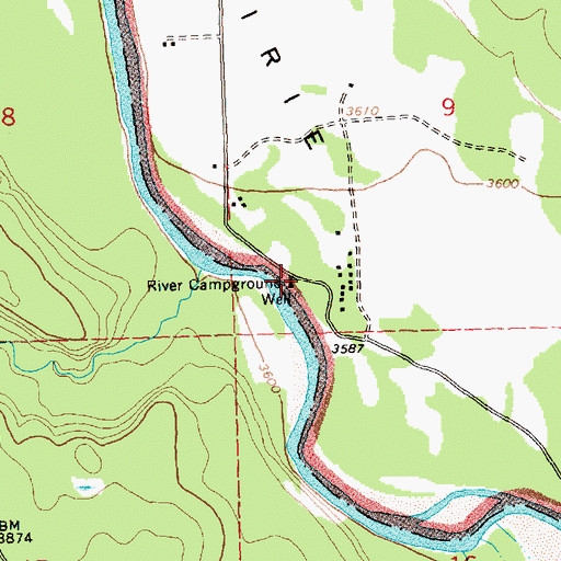 Topographic Map of 35N21W09CCA_01 Well, MT