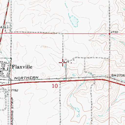 Topographic Map of 35N50E10ACBB01 Well, MT